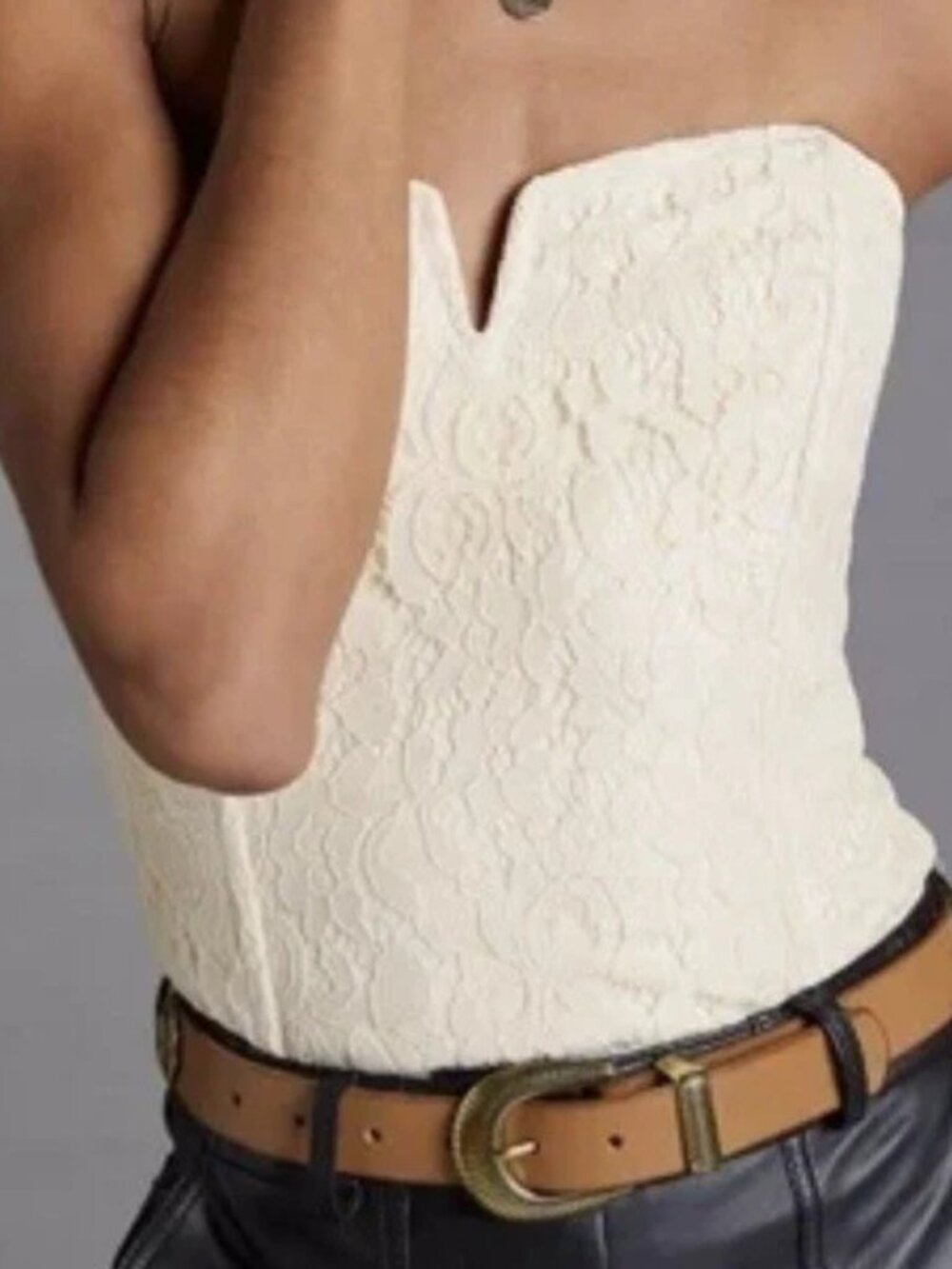 Anthropologie Porridge Lace Corset Top NWT